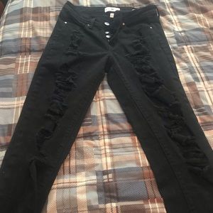 Black Daisy jeans, black, juniors size 5